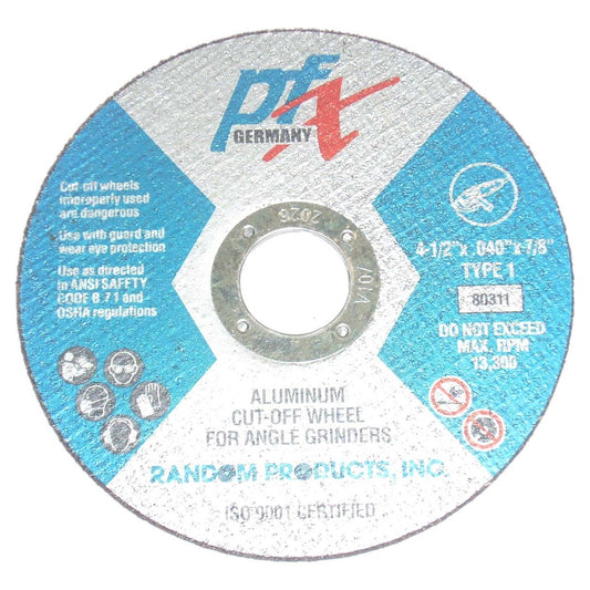 Premium Flex 4 1/2 x .040 x 7/8 Cut Off Wheel for Aluminum 25pk