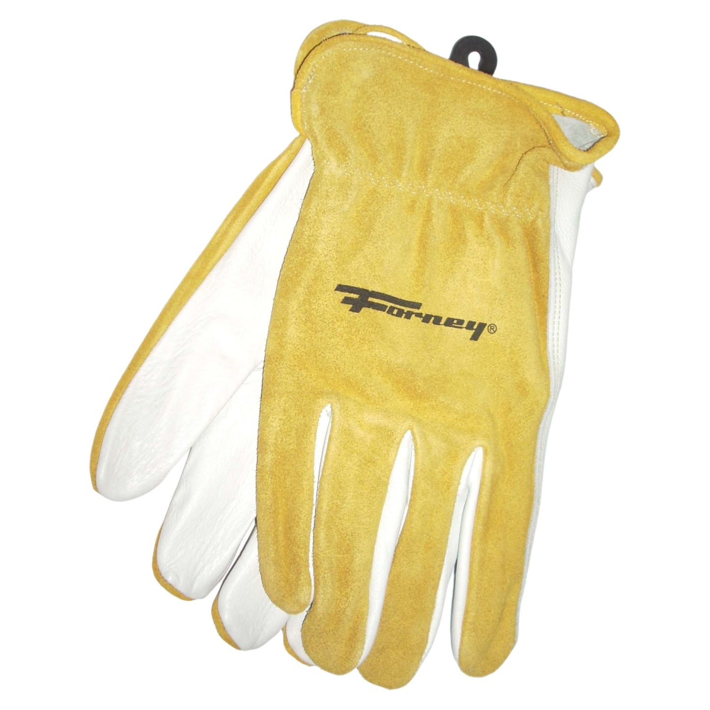 Forney Split Back Cowhide Leather Driver Work Gloves 2XL