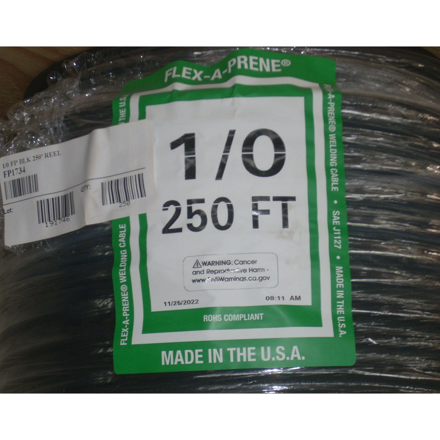 Flex A Prene No. 1/0 Welding Cable per Foot