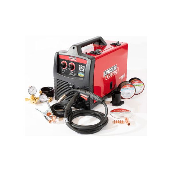 Lincoln K2481-1 Pro Mig 180 Welder Gas or Flux Core 230V w Auto Darkening Helmet