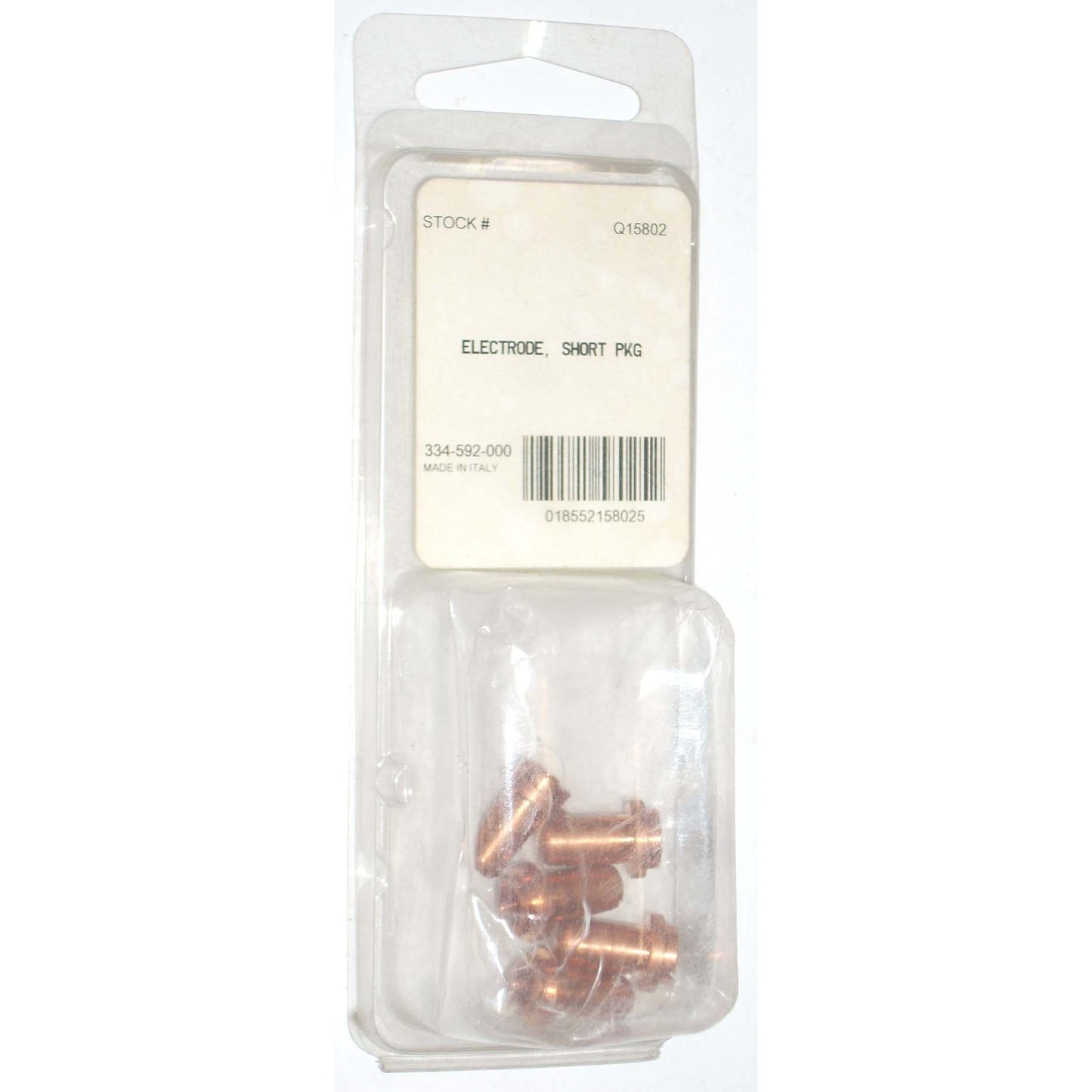 334-592-000 Short Plasma Electrode Q15802 for YA2225 Torch 5pk