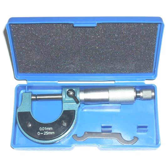 Outside Micrometer Measures Diameter Thickness 0-25mm