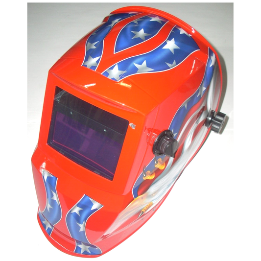 Stars & Stripes Welding Helmet Auto Darkening Adj Shade 9-13 Solar w 2 Xtra Lens
