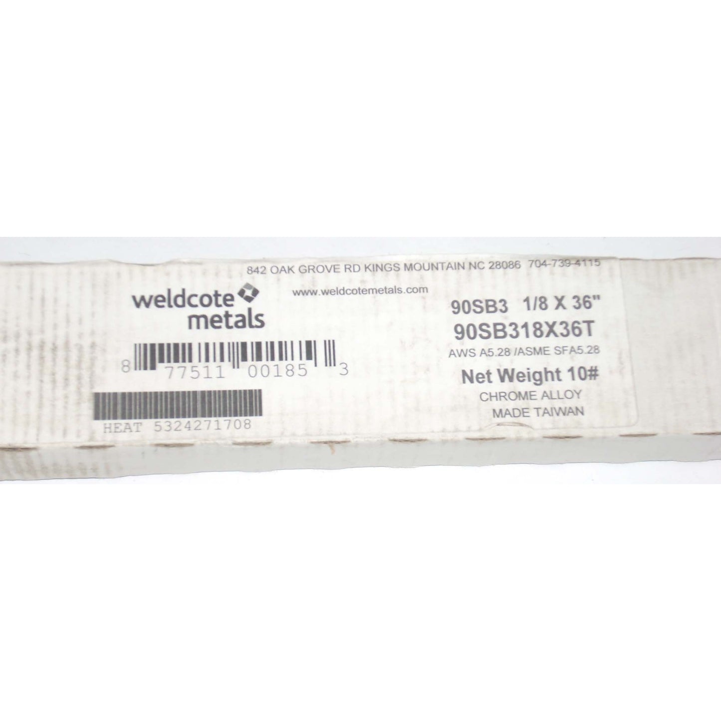Weldcote ER90S-B3 Tig Welding Rods 1/8 x 36 - 10 lbs