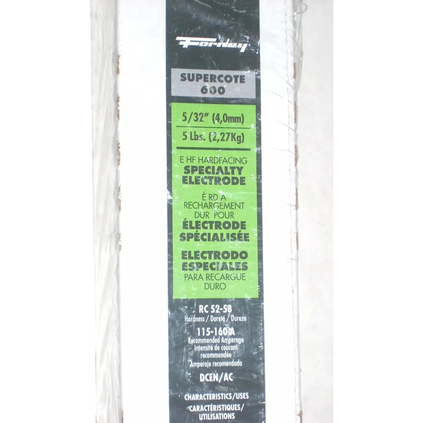 Forney Supercote 600 Hardfacing Electrodes 5/32 Dia Arc Rods 5 lb