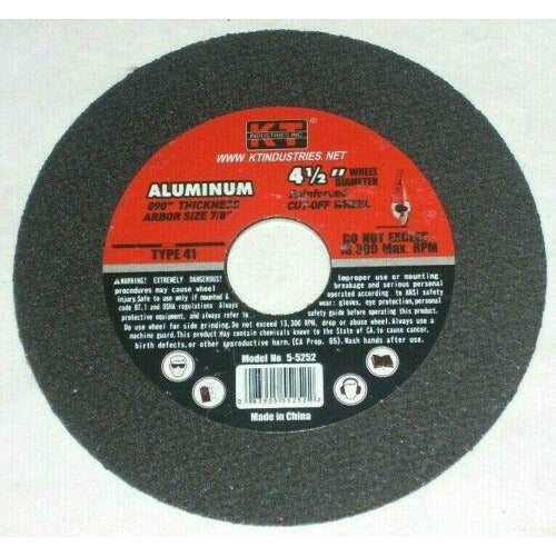 KT Industries 5-5252 Aluminum Cut Off Wheels 4 1/2 x .090 x 7/8 10 pk