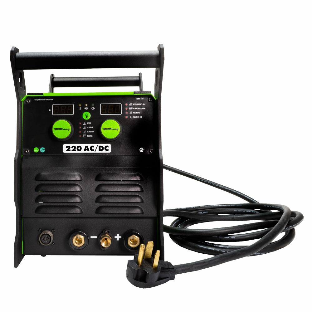 Forney 220 AC/DC Tig Welding Machine 50 Amp 220V Amptrol Tig Torch Reconditioned