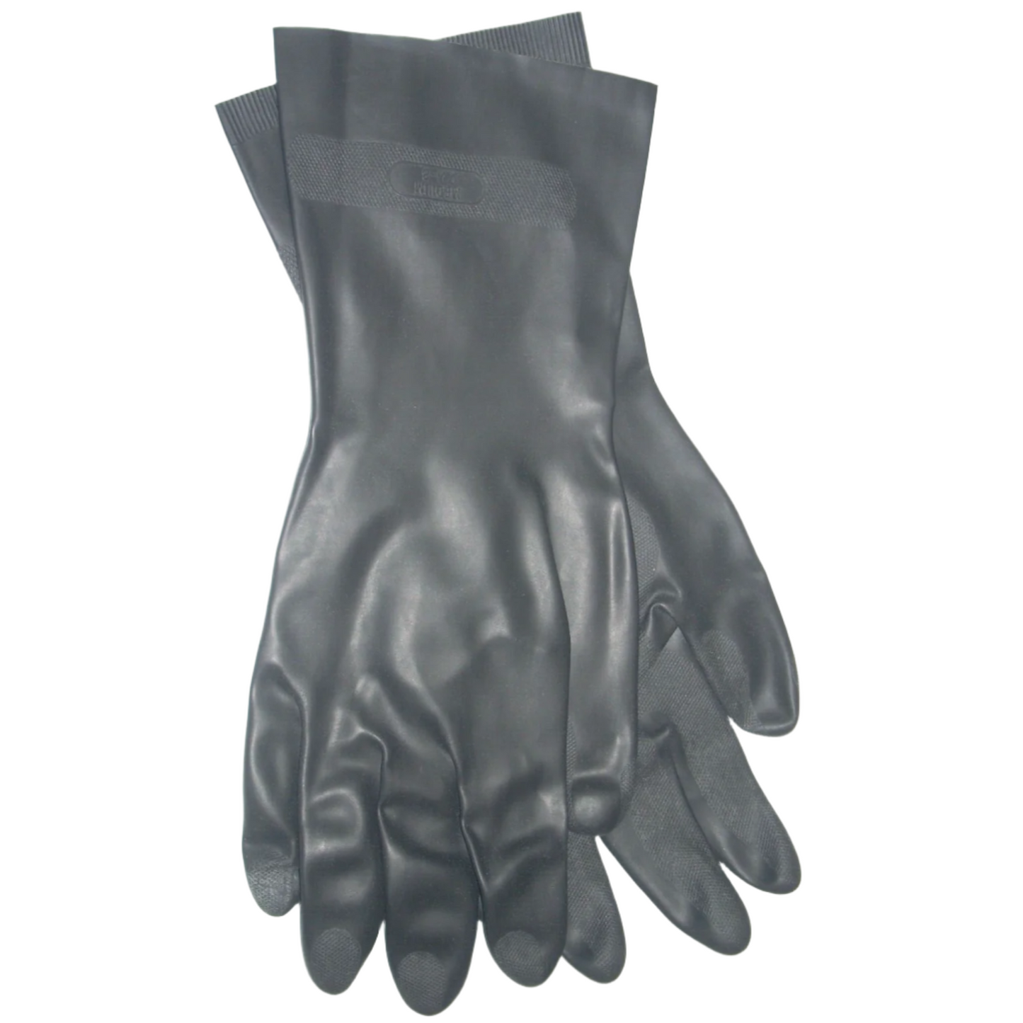 Granet 2003 Black Synthetic Latex Gloves Flock Lined Size 7 1/2-8 Reusable