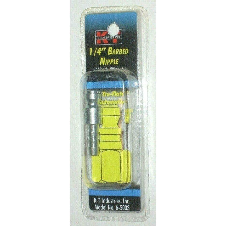 KT Industries 6-5003 1/4" Barbed Nipple Air Fitting Fits Tru-Flate