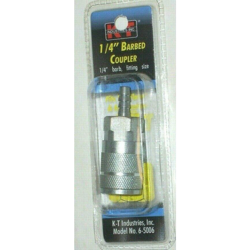 KT Industries 6-5006 1/4 Barbed Coupler to 1/4 Air Fitting For Tru-Flate