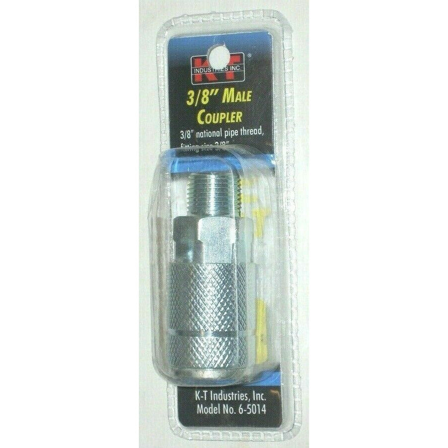 KT Industries 6-5014 fits Tru-Flate 3/8" Male Coupler 3/8 NPT - 3/8 Air Fitting
