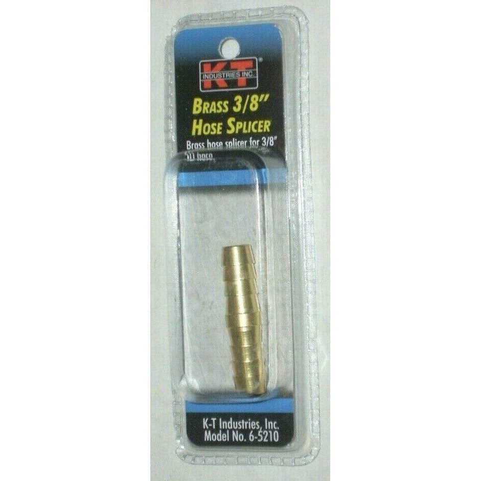 KT Industries 6-5210 Brass 3/8" ID Hose Splicer Air Gas Fitting