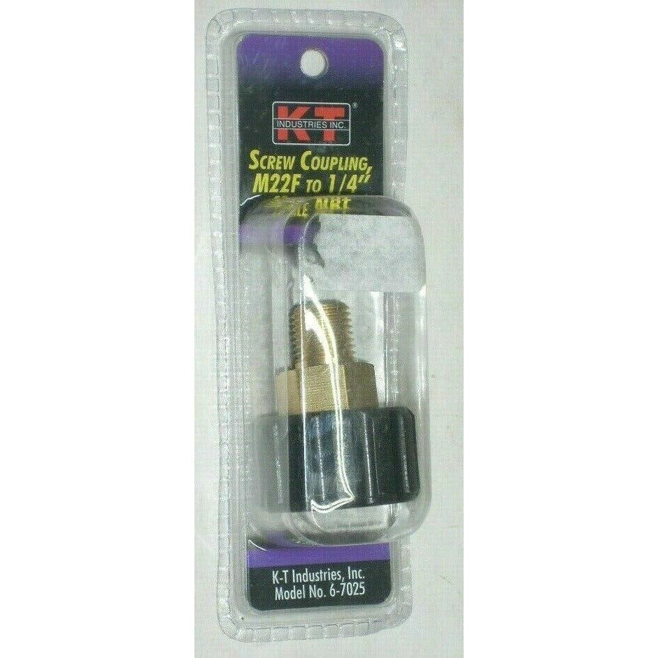 KT Industries 6-7025 Screw Coupling M22 to 1/4" Male NPT for Pressure Washer