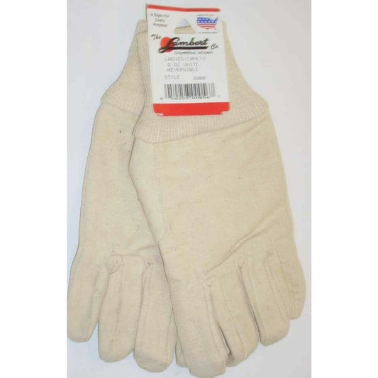 Lambert 208B Ladies Cadets 8oz White Canvas Gloves