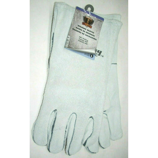 Forney 55200 Economy Mig Welding Gloves Grey Split Leather Size Large