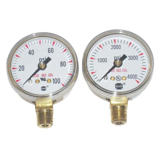 Oxygen Regulator Gauge Set 1 1/2"