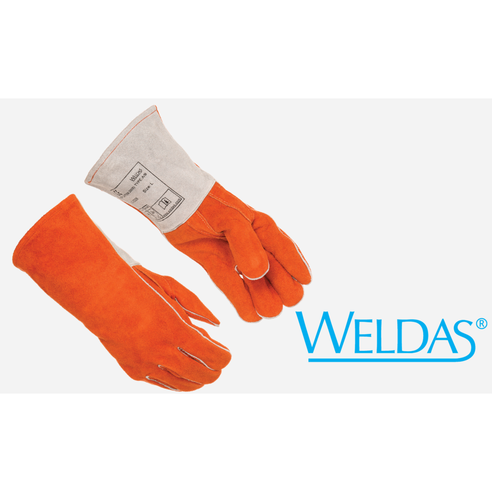 Weldas Welding Gloves: 10-0328L Shoulder Leather Large