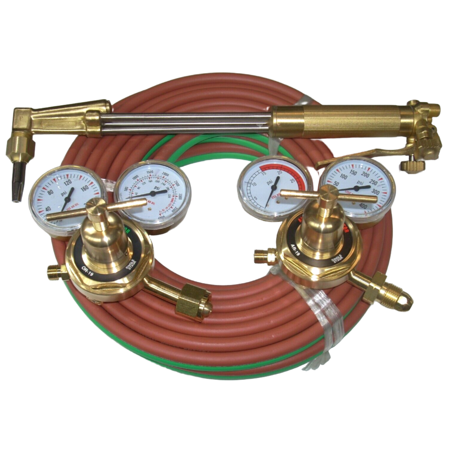 Harris style 18" Propane Cutting Torch Kit w 25' Grade T Hose 90 Degree