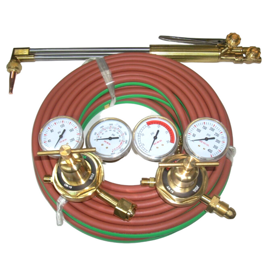 Victor style 21" Acetylene Cutting Torch Kit w 50' Grade T Hose 90 Degree