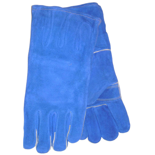 Blue Premium Leather Welding Gloves Dozen