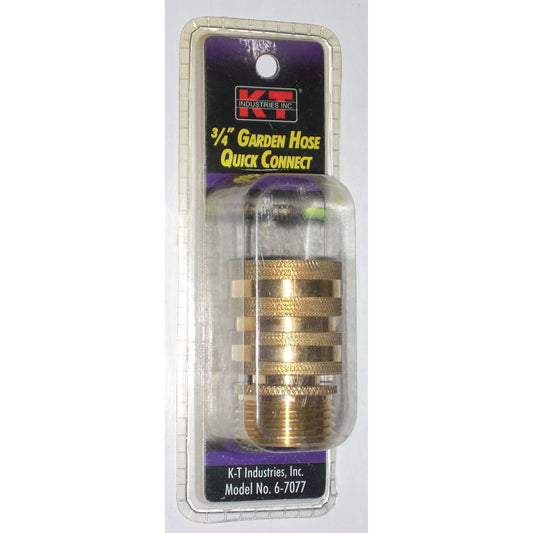 KT Industries 6-7077 Garden Hose Quick Connect Set 3/4 in