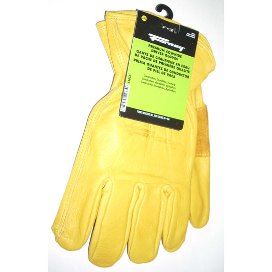 Forney Premium Cowhide Leather Driver Work Gloves 2XL