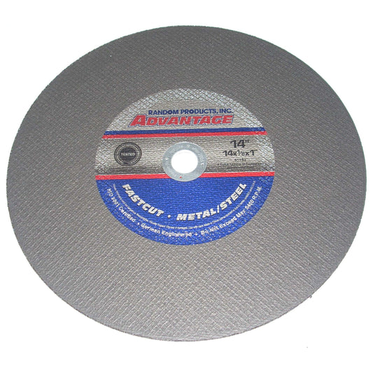Advantage 14 x 1/8 x 1 High Speed Cut-Off Wheel for Metal - 10 pk