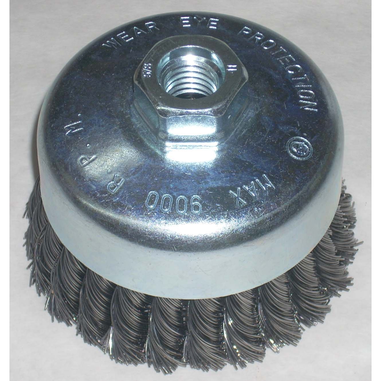 4 x 5/8-11 Steel Knot Cup Brush .020 Wire