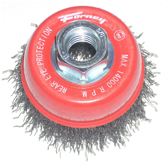 Forney 2 3/4 x 5/8-11 Crimped Wire Cup Brush