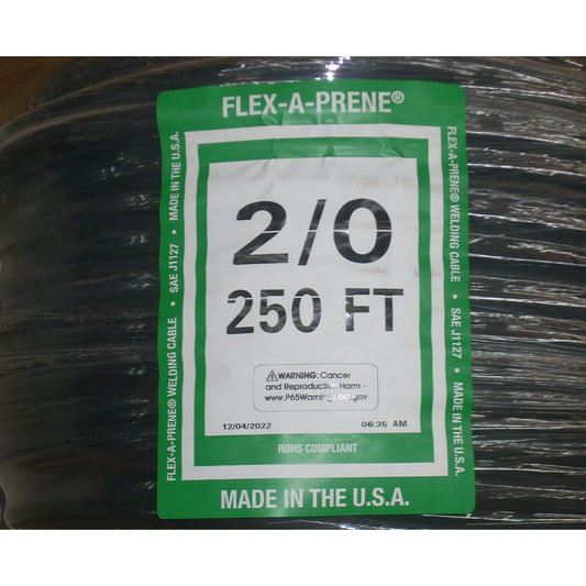 Flex A Prene No. 2/0 Welding Cable per Foot