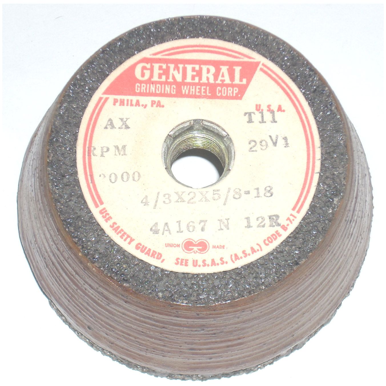 General 4 x 2 x 5/8-18 Flared Cup Wheel Type 11
