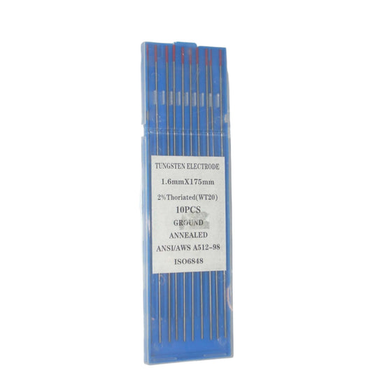 1/16x7 2% Thoriated Tungsten TIG Welding Rods 10pk