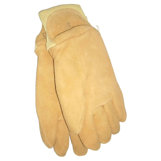 NFPA 1973 Firefighter Insulated Gloves Brown Suede Knit Cuff Small