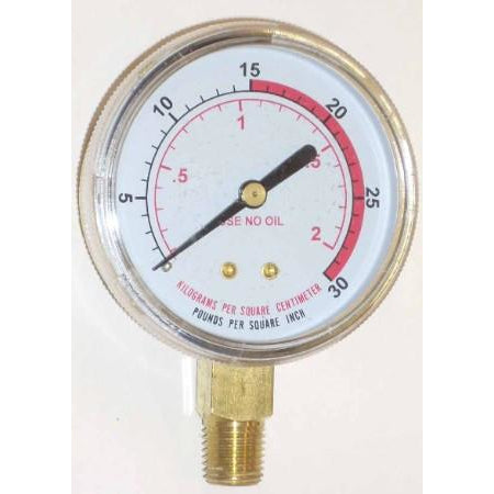 2 1/2 inch Fuel Low Pressure Gauge - ATL Welding Supply