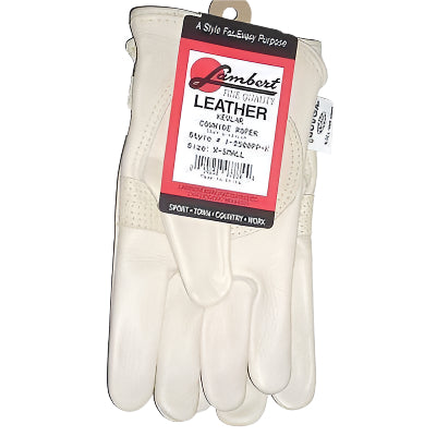 Lambert I-2500PP-K Kevlar Sewn Cowhide Roper Leather Gloves X-Small - ATL Welding Supply