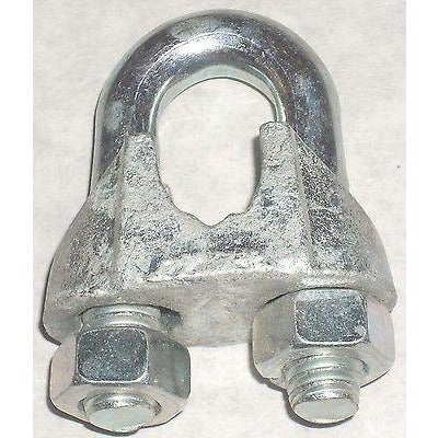 10 pcs Steel Cable Clamps 1/2" U-Bolt Style Wire Rope Clip - ATL Welding Supply