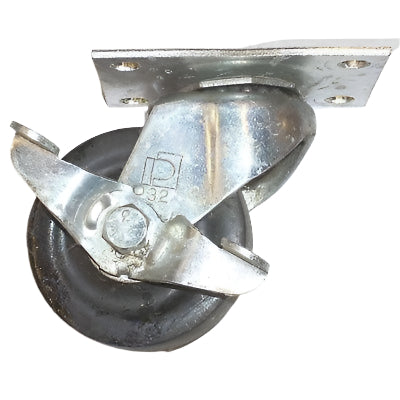 8 Caster Wheels 3" Swivel Brake Casters Used - ATL Welding Supply