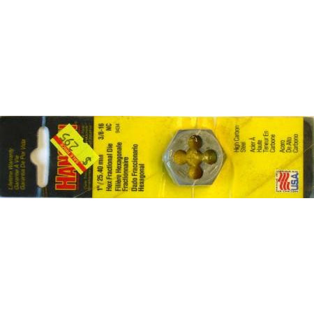 Hanson 1" / 25.40mm Hex Die 3/8-16 NC - ATL Welding Supply