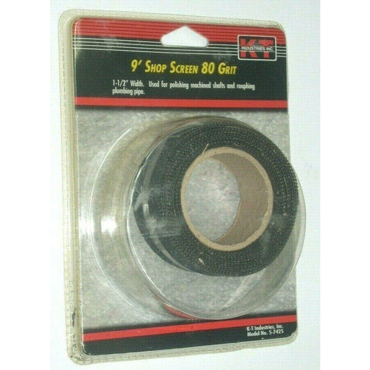 KT Industries 5-7425 9' Shop Screen 80 Grit 1 1/2" Wide