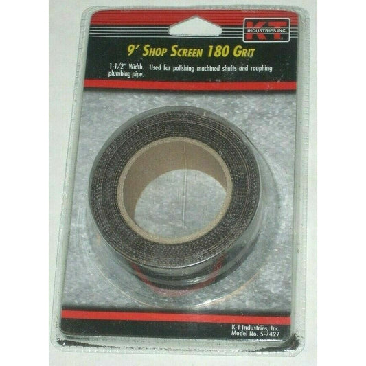 KT Industries 5-7427 9' Shop Screen 180 G 1 1/2" Wide Polish Shafts Rough Pipe