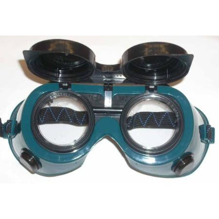Premium Green Round Flip Up Welding Goggles - ATL Welding Supply