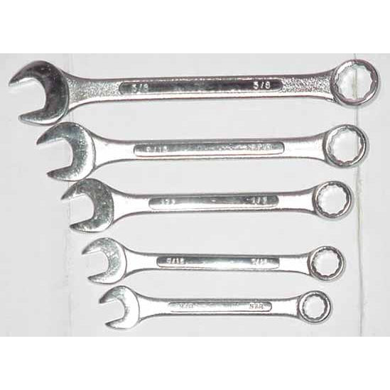 5 pc Combination Wrench 3/8 - 5/8 - ATL Welding Supply