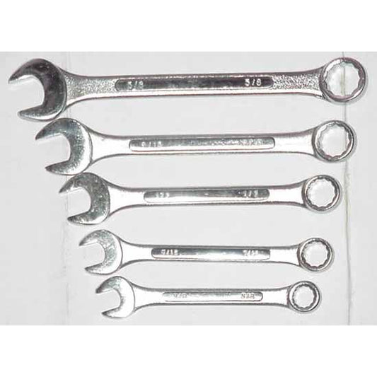 5 pc Combination Wrench 3/8 - 5/8 - ATL Welding Supply