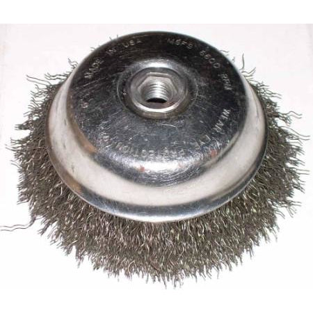 6 x 5/8-11 Crimp Wire Cup Brush - ATL Welding Supply