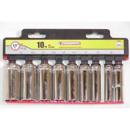 Thorsen 10pc Deep Well Socket Set SAE - ATL Welding Supply