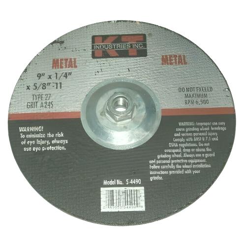 KT Industries 5-4490 Grinding Wheels 9 x 1/4 x 5/8-11 Type 27 10 pk