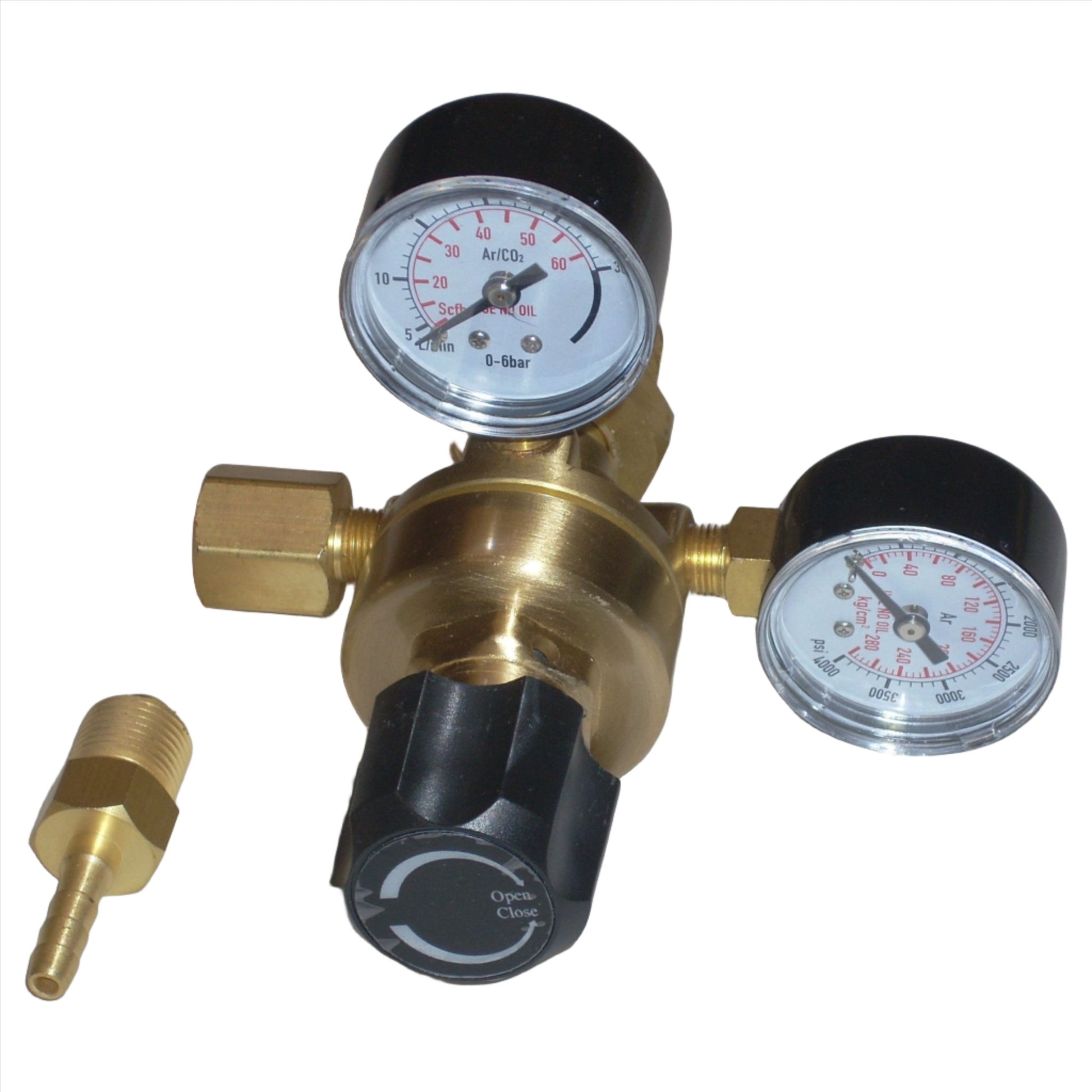 Argon Regulator Welding Gauge CGA 580 Back Entry - ATL Welding Supply