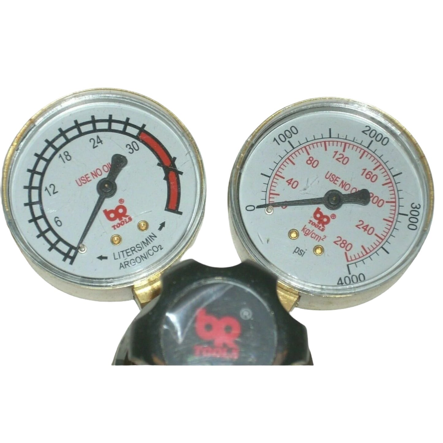 BR Tool WKAR Argon Regulator for Mig Welding Inert Gases Solid Brass CGA 580 - ATL Welding Supply