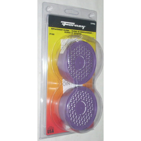 Forney P100 High Efficiency Respirator Cartridge Replacements