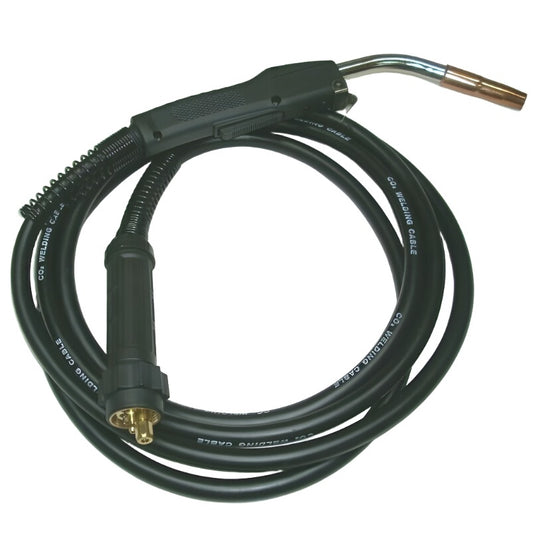 Mig Welding Gun 2-15E Torch 200 Amp 15' w Tweco #2 style Consumables fits Euro